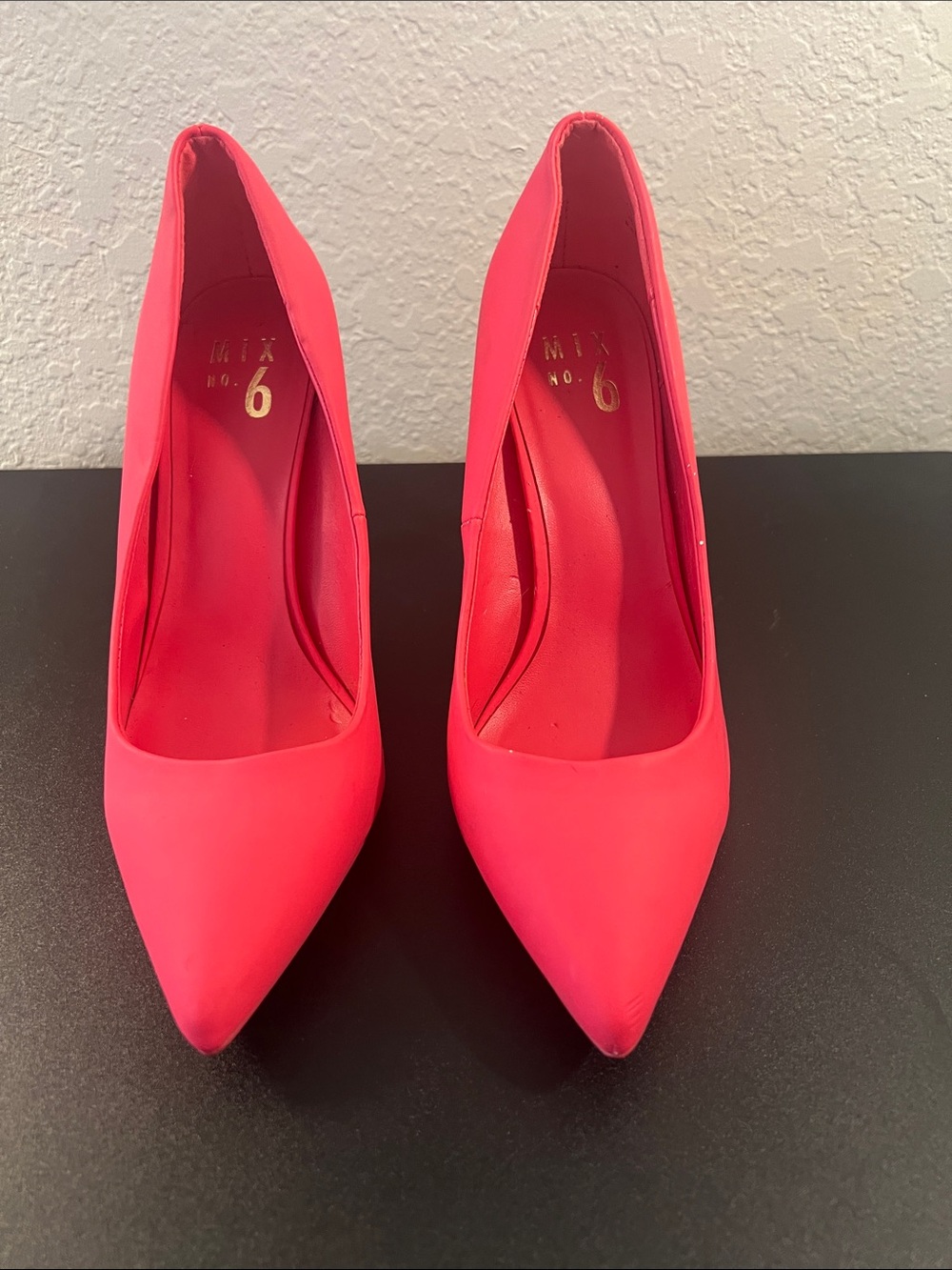 Mix No. 6 Pointed Toe Pumps in Hot Pink